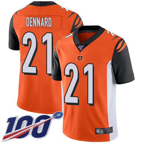 Cincinnati Bengals Limited Orange Men Darqueze Dennard Alternate Jersey NFL Footballl #21 100th Season Vapor Untouchable